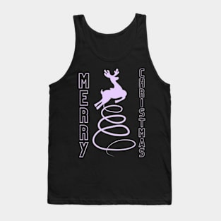 spring reindeer on christmas Tank Top